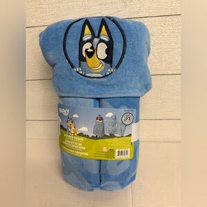 Bluey Blue Hooded Towel for Kids